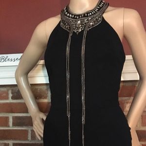 NWOT $495 Haute Hippie | Embellished Black Ponte Dress